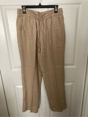 Guess by Marciano Men's Linen-Blend Drawstring Pants - Beige